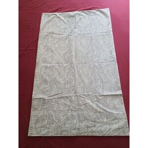 Lauren Ralph Lauren Queen Pillowcase Gray white blue paisley cotton Cottage